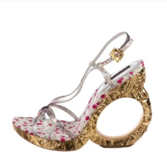 Louis Vuitton Shoes - Louis Vuitton Floral Feerique Morganne Sandals Ring Heels Size 36 (US Size 5)